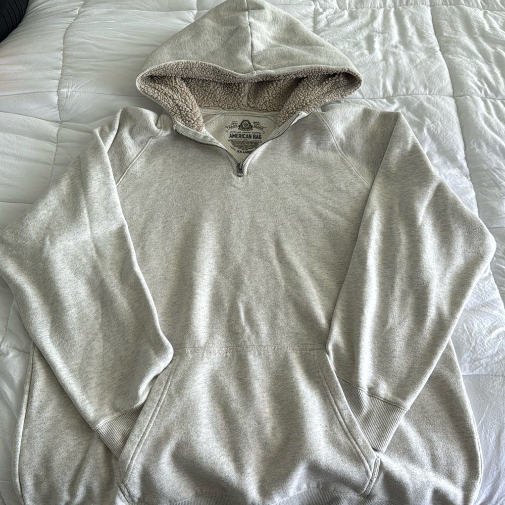 American Rag Pull-over Hoodie. 1/4 Zip. XXL